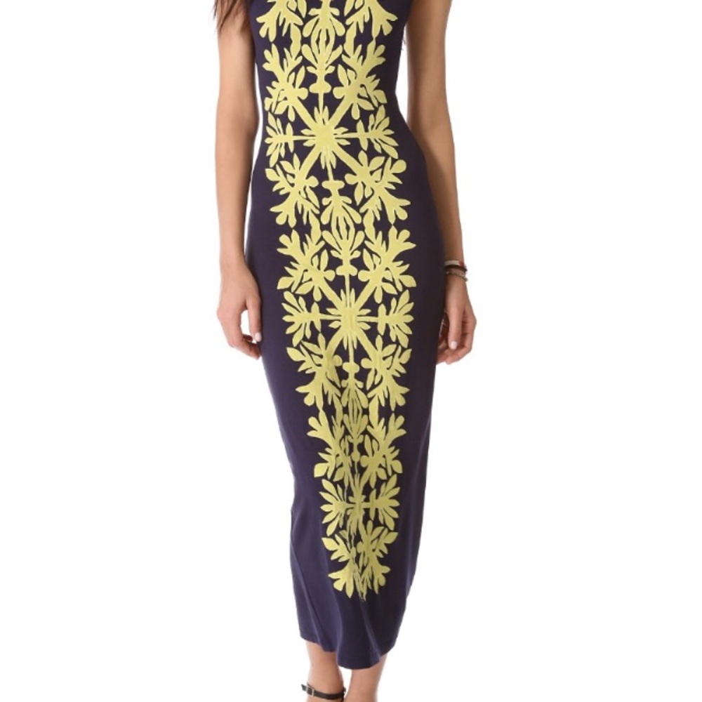 Mara Hoffman Hawaiian Quilt Appliqué Maxi Dress
